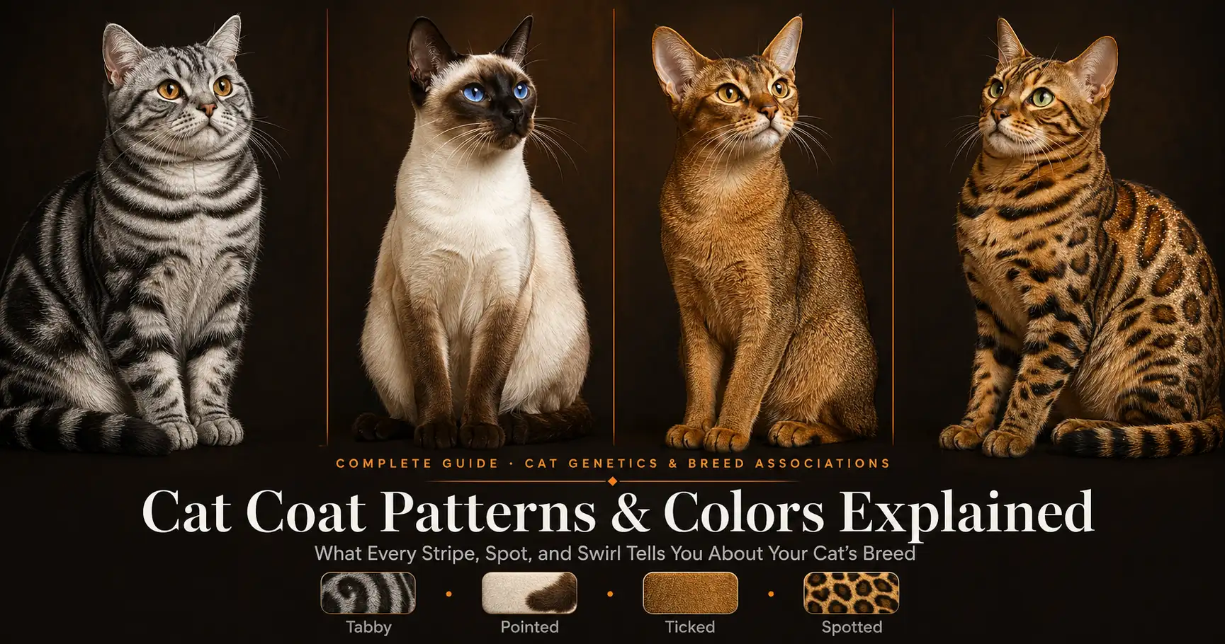 Cat Coat Patterns and Breeds Association