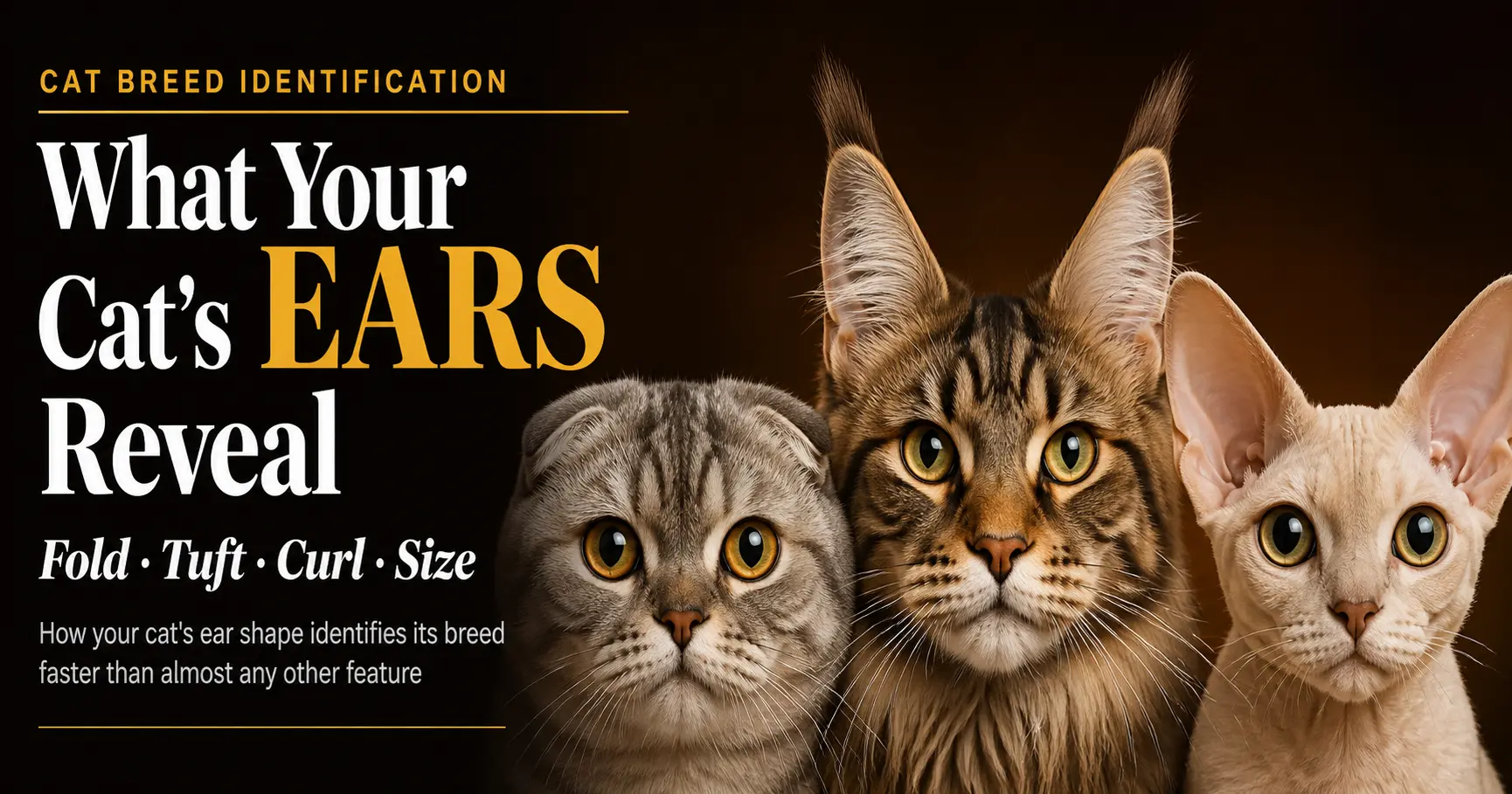 A Guide on cat ear shape and breed type